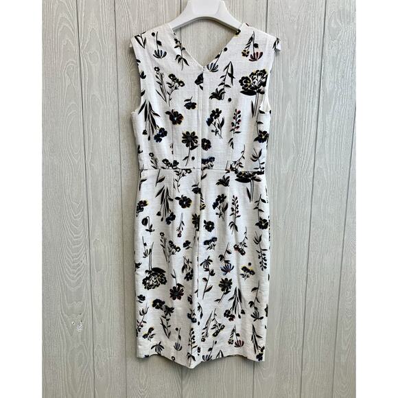Ann Taylor Double V Neck Floral Sleeveless Dress Size 2 NWT - Picture 8 of 9